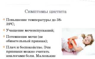 Детский цистит: причины, симптомы, лечение